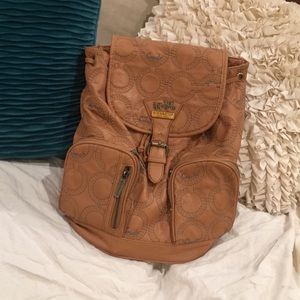 COACH Tan Designer Backpack